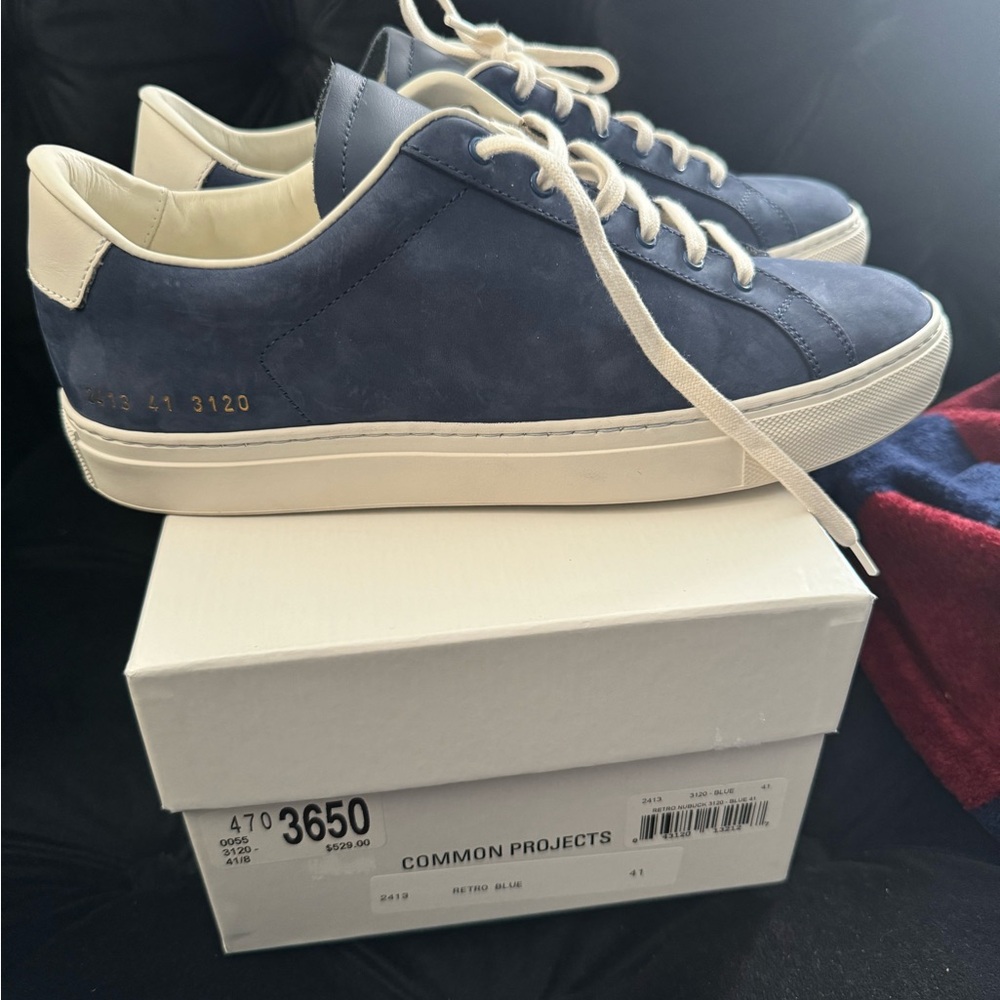 Common Projects Achilles Low - Blue Suede